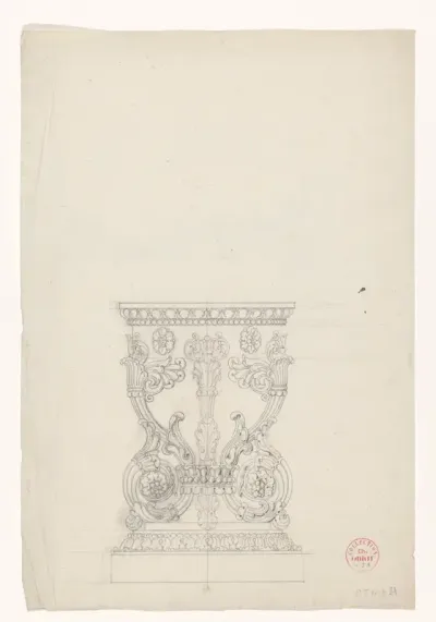 Ontwerp voor een lage ronde schaal of voet