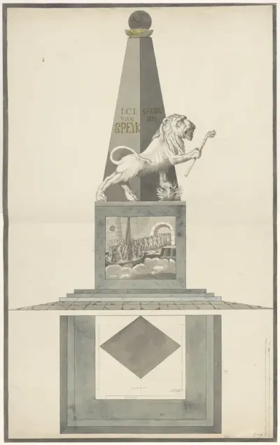 Ontwerp voor een monument voor Jan van Speyk, 1831