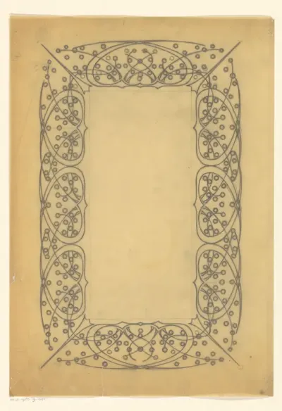 Ontwerp voor een ornamenteel kader
