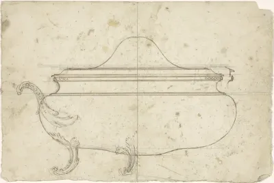 Ontwerp voor een ovale terrine