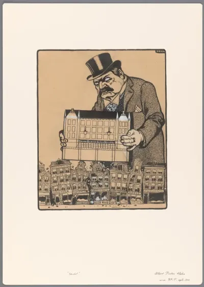 Ontwerp voor een politieke spotprent: De Schnabel