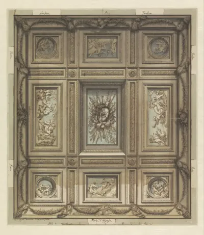 Ontwerp voor een rijk gedecoreerd plafond