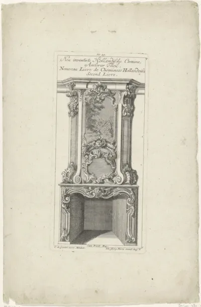 Ontwerp voor een schoorsteen met Mercurius, Argus en Io