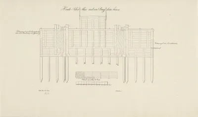 Ontwerp voor een schutsluis bij Waalsdorp