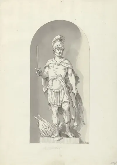 Ontwerp voor een standbeeld: Dapperheid, 1799