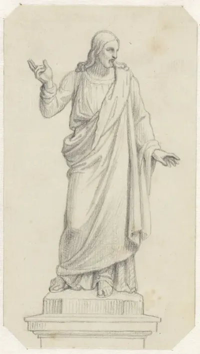 Ontwerp voor een standbeeld van Christus