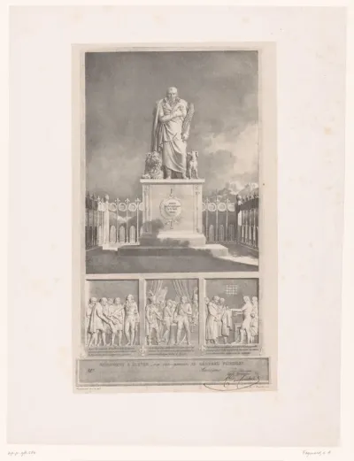 Ontwerp voor een standbeeld van generaal Jean-Charles Pichegru