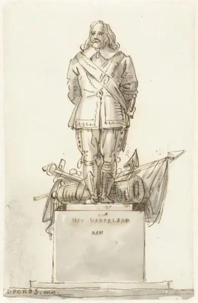 Ontwerp voor een standbeeld van Michiel Adriaenszoon de Ruyter