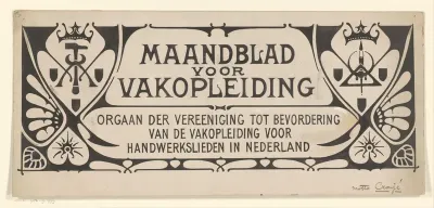 Ontwerp voor een titelhoofd van het Maandblad voor Vakopleiding