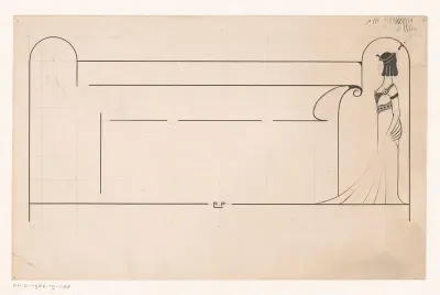 Ontwerp voor een titelhoofd van maandschrift 'De vrouw en haar huis'