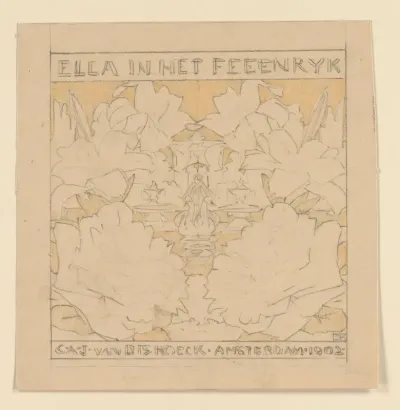 Ontwerp voor een titelpagina voor: Agatha Snellen, Ella in het Feeënrijk, 1902