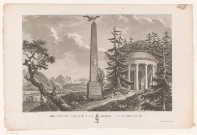 Ontwerp voor een tombe voor Jean-Jacques Rousseau