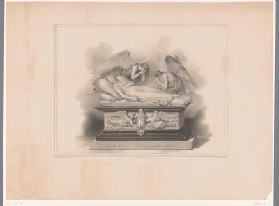 Ontwerp voor een tombe voor prinses Marie d'Orléans