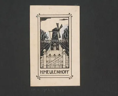 Ontwerp voor een uitgeversvignet van H. Meulenhoff