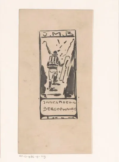 Ontwerp voor een uitgeversvignet van J.M. Bredée