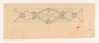 Ontwerp voor een vignet met twee schuddende handen