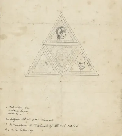 Ontwerp voor een vignet van de Theosofische Vereeniging te Amsterdam
