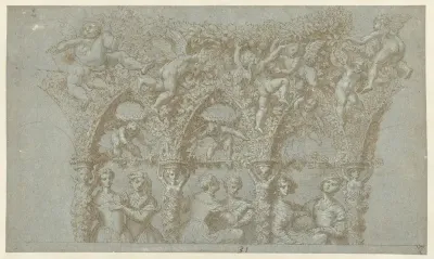 Ontwerp voor een wand- en plafondschildering