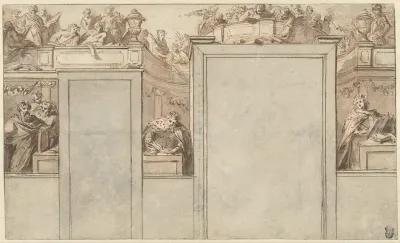 Ontwerp voor een wandschildering in de pastorie van de Mozes en Aaron-kerk