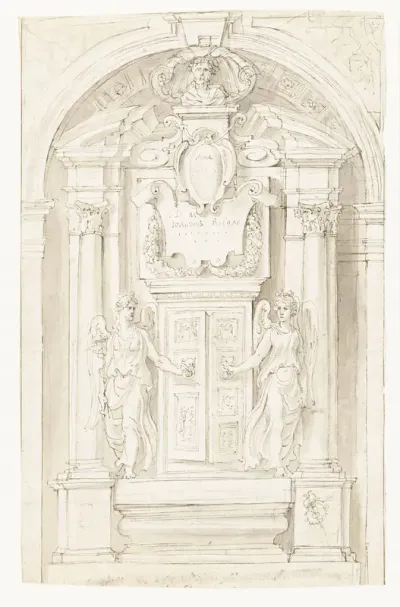 Ontwerp voor grafmonument van Jean Grusset, genaamd Richardot