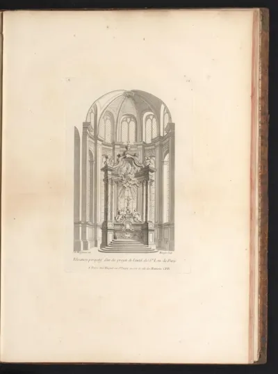 Ontwerp voor het altaar van de Saint-Leu in Parijs