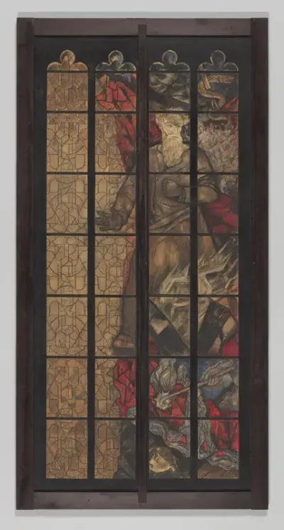 Ontwerp voor het bovenste gedeelte van een raam in het Noordertransept in de Dom te Utrecht