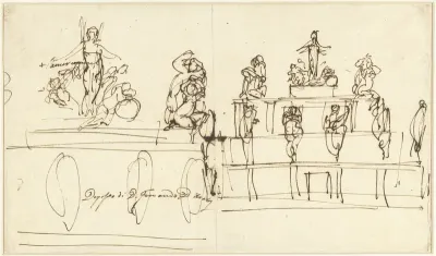 Ontwerp voor het grafmonument van Fernando d'Avalos