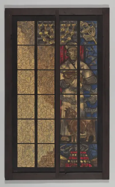 Ontwerp voor het midden gedeelte van een raam in het Noordertransept in de Dom te Utrecht