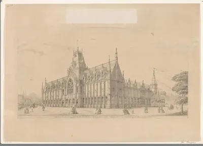 Ontwerp voor het Rijksmuseum // Projet pour le Muzeum Koning Willem de Eerste a Amsterdam MDCCCLXIIII