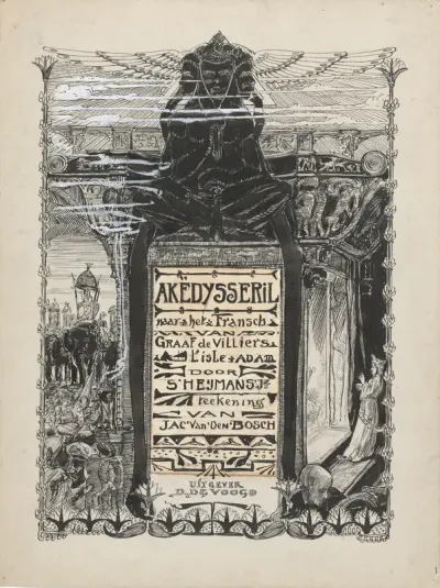 Ontwerp voor het titelblad van Akëdysseril