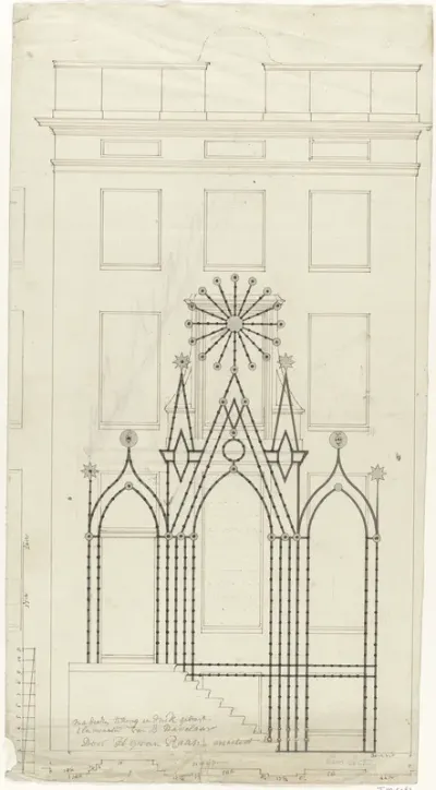 Ontwerp voor illuminatie bij het huis van burgemeester Hasselaer te Amsterdam, 1788