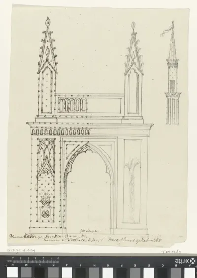 Ontwerp voor illuminatie van een huis te Amsterdam, 1788