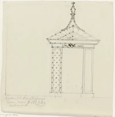 Ontwerp voor illuminatie van het West-Indische buitenhuis te Amsterdam, 1788