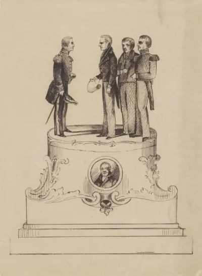 Ontwerp voor monument bij 50 jaar onafhankelijkheid van het Koninkrijk der Nederlanden in 1863