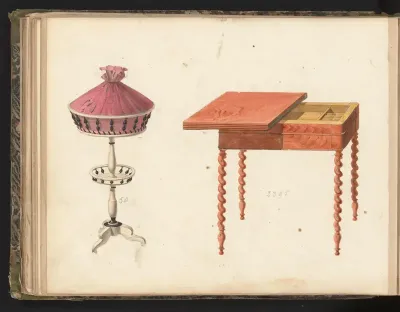 Ontwerp voor naaitafeltje en speeltafel
