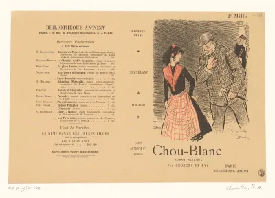 Ontwerp voor omslag: Chou-Blanc van Georges de Lys