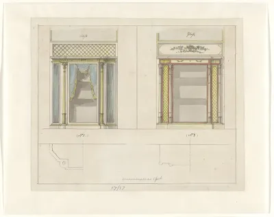 Ontwerp voor twee damcommodes