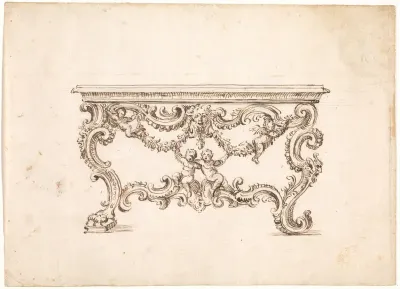 Ontwerp voor wandtafel