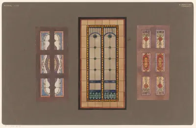 Ontwerpen voor drie glas in loodramen
