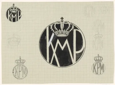 Ontwerpen voor een embleem voor de Koninklijke Paketvaart Maatschappij