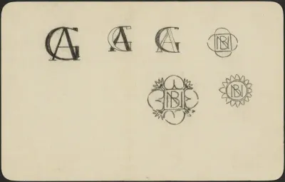 Ontwerpen voor monogrammen