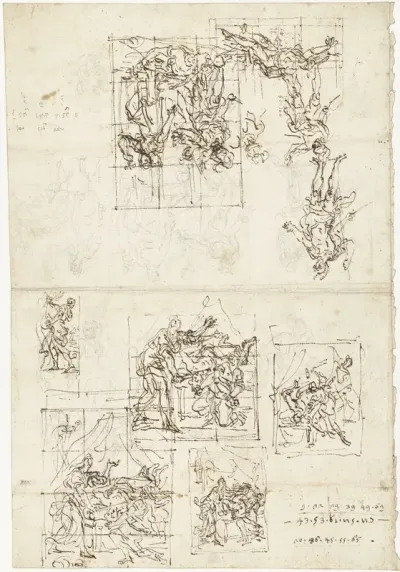 Ontwerpen voor voorstellingen van Judith en Holofernes en Jael en Sisera