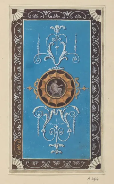 Ontwerptekening voor een wand- of plafonddecoratie