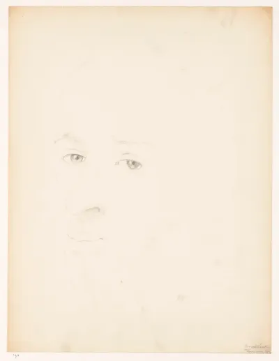 Onvoltooid zelfportret, voorjaar 1942