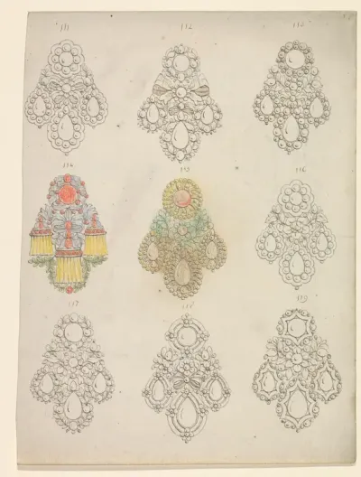 Oorbellen of broches