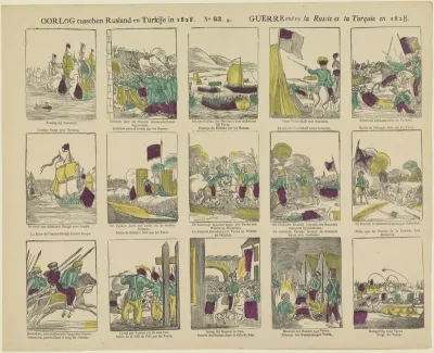 Oorlog tusschen Rusland en Turkije in 1828 / Guerre entre la Russie et la Turquie en 1828
