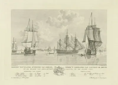 Oorlogsvloot voor Hellevoetsluis, 1781