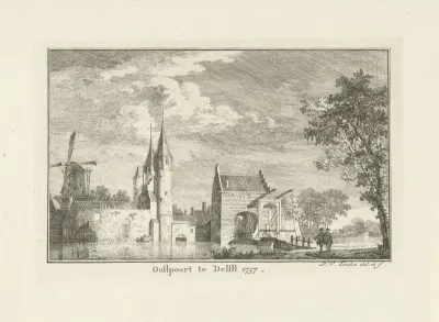 Oostpoort te Delft, 1757