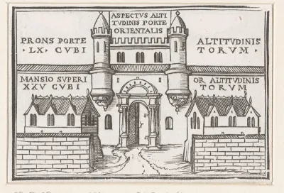 Oostpoort van de nieuwe tempel in visioen van Ezechiël