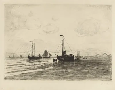 Op het strand bij Katwijk